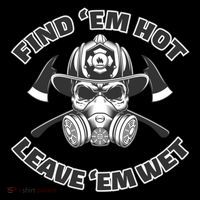 Find Em Hot Leave Em Wet Funny Firefighter Skull Gift Coffee Mug thumb 5