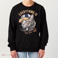 Funny Everything Is Pawsible Hiphop Cat Women's Sweatshirt thumb 0