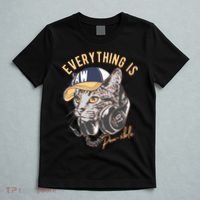 Funny Everything Is Pawsible Hiphop Cat T-Shirt thumb 5