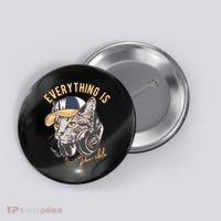 Funny Everything Is Pawsible Hiphop Cat Button thumb 0