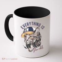 Funny Everything Is Pawsible Hiphop Cat Coffee Mug thumb 0