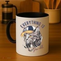Funny Everything Is Pawsible Hiphop Cat Coffee Mug thumb 4
