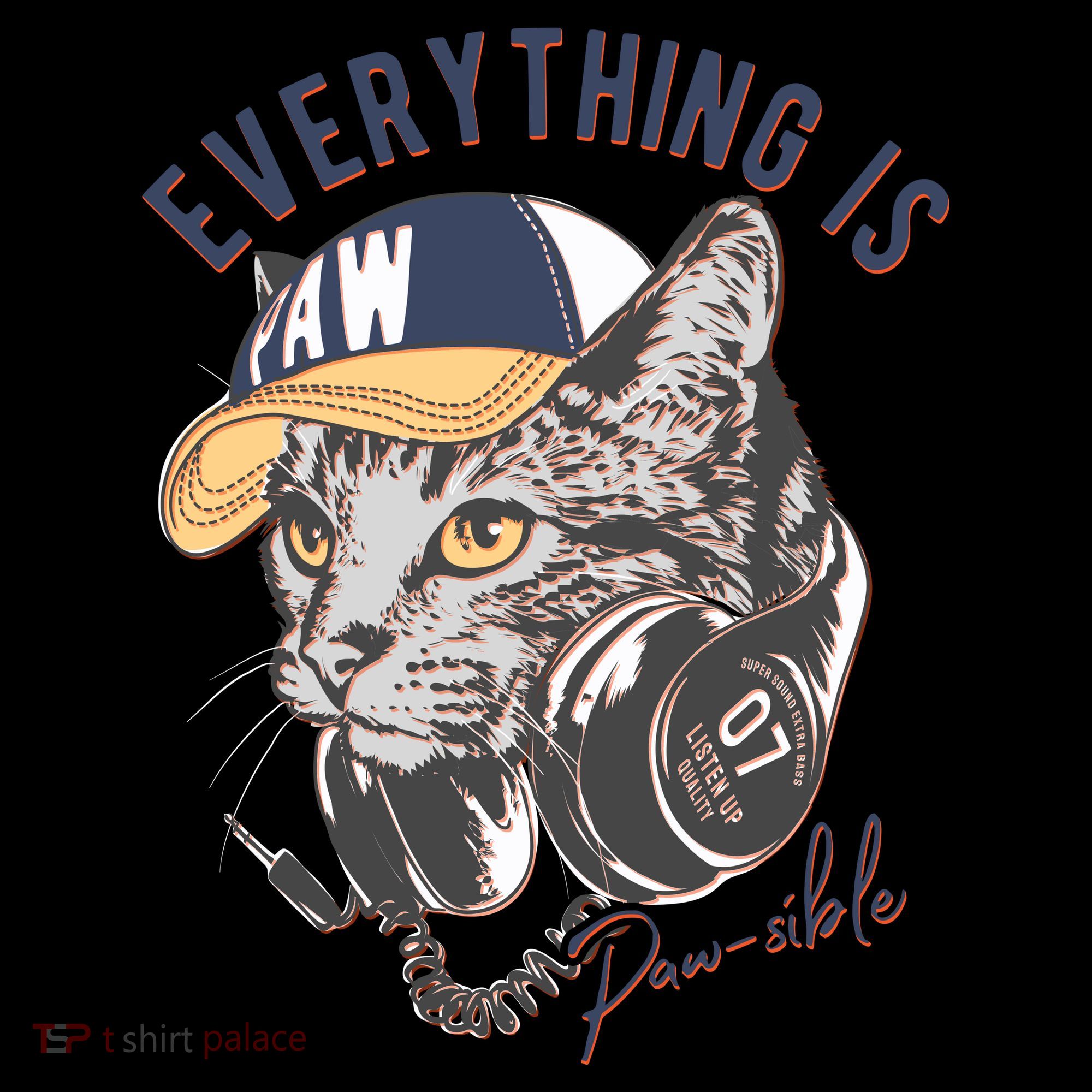 Funny Everything Is Pawsible Hiphop Cat Coffee Mug