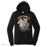 Funny Everything Is Pawsible Hiphop Cat Women's Hoodie thumb 0