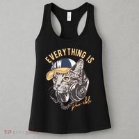 Funny Everything Is Pawsible Hiphop Cat Women's Tank Top thumb 3