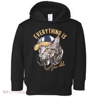 Funny Everything Is Pawsible Hiphop Cat Toddler Hoodie thumb 0