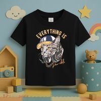 Funny Everything Is Pawsible Hiphop Cat Toddler T-Shirt thumb 3