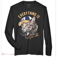 Funny Everything Is Pawsible Hiphop Cat Zone Performance Long-Sleeve T-Shirt thumb 0