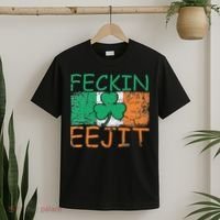 Feckin Eejit Ireland Irish Slang flag St Patricks Day T-Shirt thumb 2