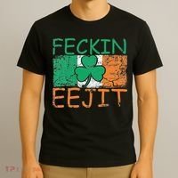 Feckin Eejit Ireland Irish Slang flag St Patricks Day T-Shirt thumb 3