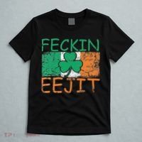 Feckin Eejit Ireland Irish Slang flag St Patricks Day T-Shirt thumb 5