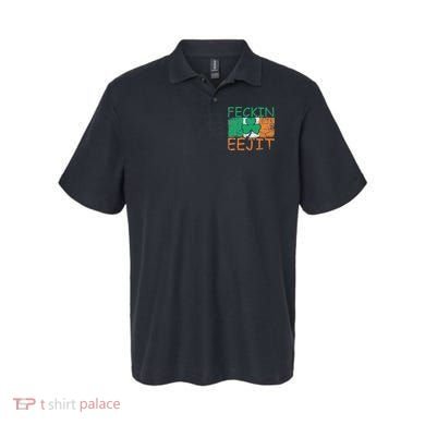 Feckin Eejit Ireland Irish Slang flag St Patricks Day Polo