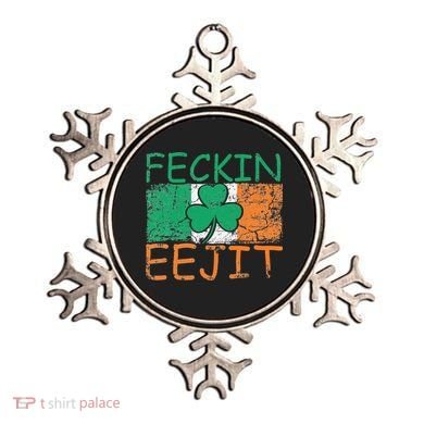 Feckin Eejit Ireland Irish Slang flag St Patricks Day Ornament