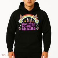 Funny Embarrassing Inappropriate Only Here To Sniff Chairs Hoodie thumb 2