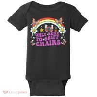 Funny Embarrassing Inappropriate Only Here To Sniff Chairs Baby Bodysuit thumb 0