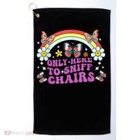 Funny Embarrassing Inappropriate Only Here To Sniff Chairs Golf Towel thumb 0