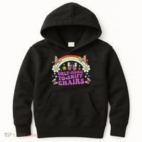 Funny Embarrassing Inappropriate Only Here To Sniff Chairs Kids Hoodie thumb 0