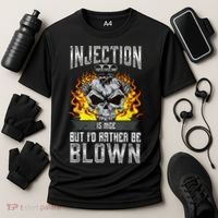 Fast Engines Injection Is Nice But I'd Rather Be Blown Gift Cooling Performance Crew T-Shirt thumb 3
