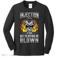 Fast Engines Injection Is Nice But I'd Rather Be Blown Gift Kids Long Sleeve Shirt thumb 0