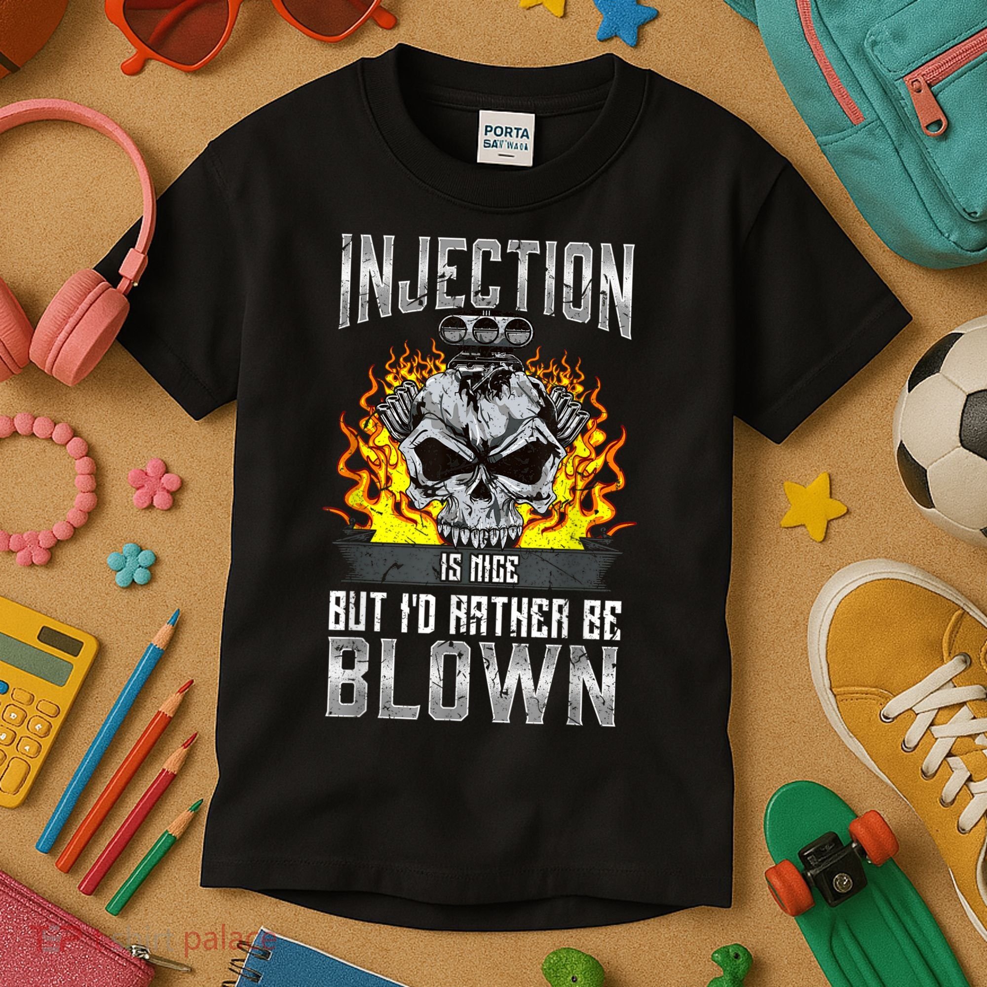 Fast Engines Injection Is Nice But I'd Rather Be Blown Gift Kids T-Shirt