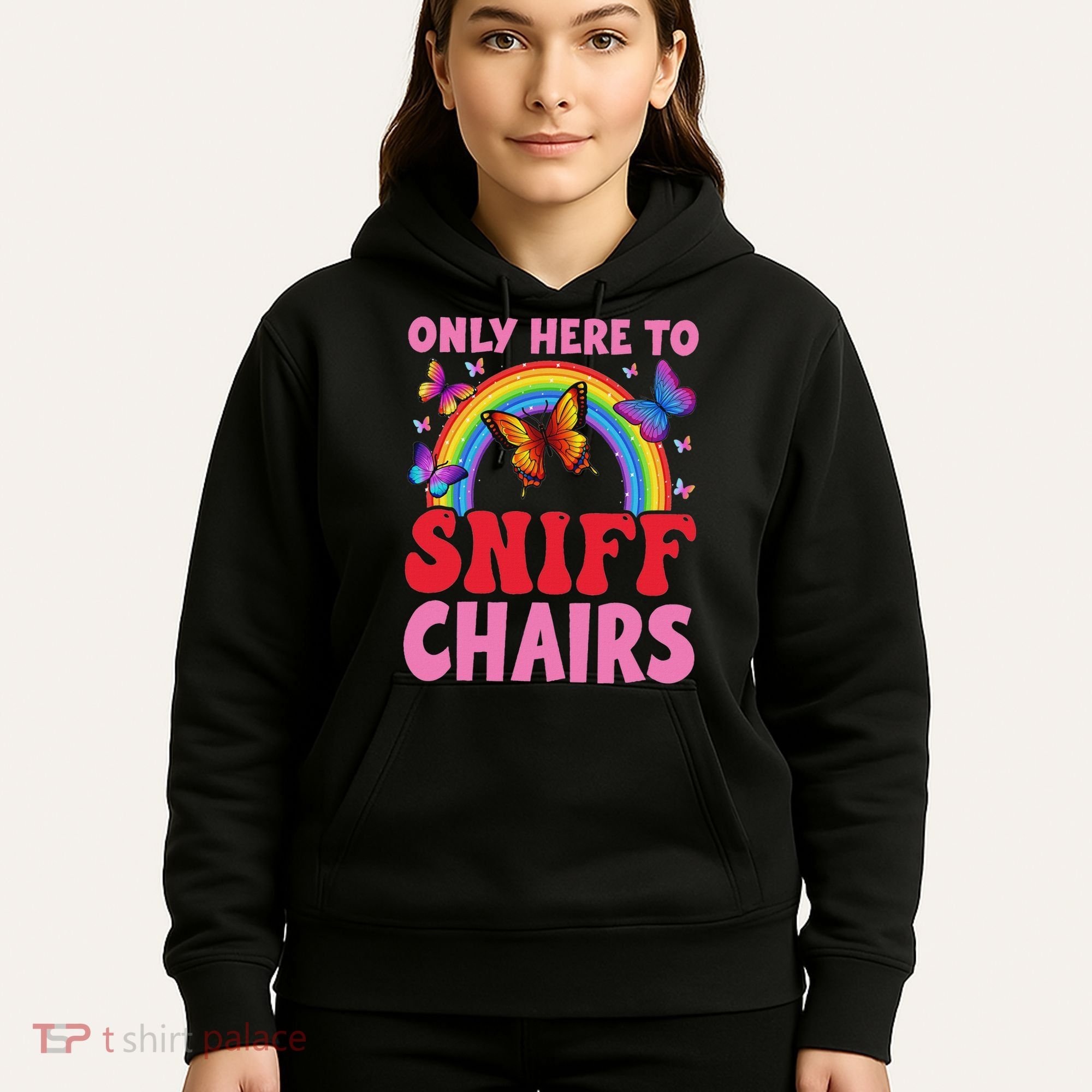 Funny Embarrassing Inappropriate Only Here To Sniff Chair Hoodie