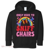 Funny Embarrassing Inappropriate Only Here To Sniff Chair Toddler Hoodie thumb 0