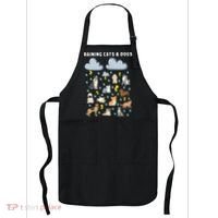 Funny English Idiom Raining Cats and Dogs Puppies Kitten Apron thumb 0