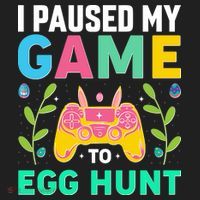 Funny Easter I Pause My Game To Egg Hunt Beanie thumb 2