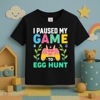 Funny Easter I Pause My Game To Egg Hunt Toddler T-Shirt thumb 3