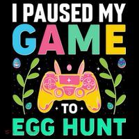 Funny Easter I Pause My Game To Egg Hunt Visor thumb 3