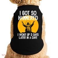 Funny Easter Jesus Got Hammered Resurrection  Doggie Tank thumb 0