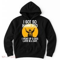 Funny Easter Jesus Got Hammered Resurrection  Hoodie thumb 0