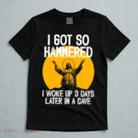 Funny Easter Jesus Got Hammered Resurrection  T-Shirt thumb 5