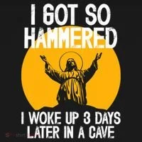 Funny Easter Jesus Got Hammered Resurrection  Toddler Hoodie thumb 2