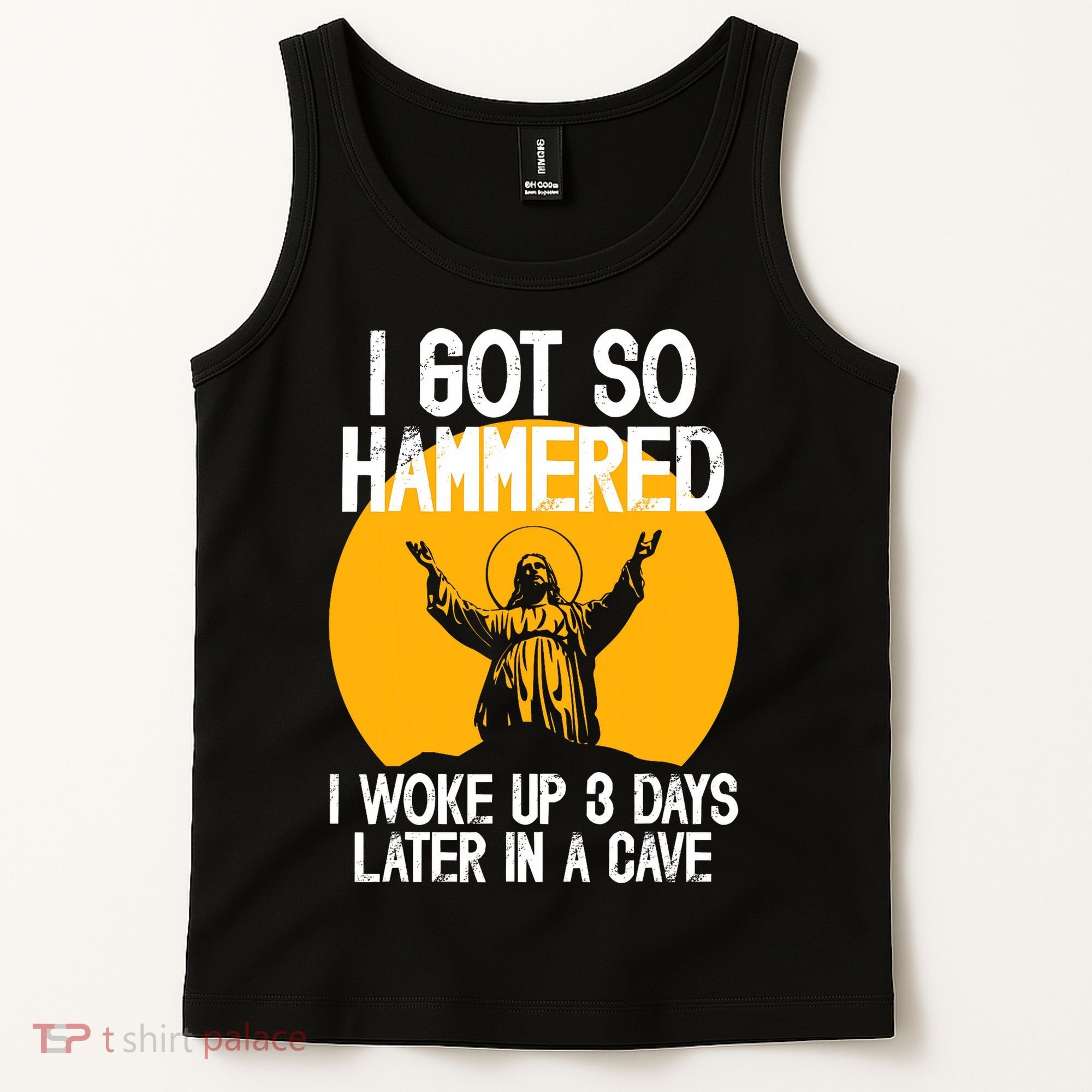 Funny Easter Jesus Got Hammered Resurrection  Tank Top