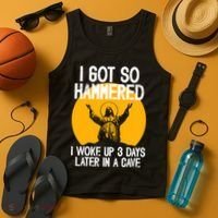 Funny Easter Jesus Got Hammered Resurrection  Tank Top thumb 4