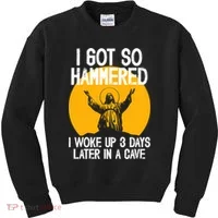 Funny Easter Jesus Got Hammered Resurrection  Kids Sweatshirt thumb 0