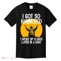 Funny Easter Jesus Got Hammered Resurrection  Kids T-Shirt thumb 0