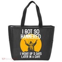 Funny Easter Jesus Got Hammered Resurrection  Tote Bag thumb 0