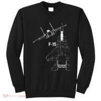 F15 Eagle Jet Military Stealth Fighter Jet Sweatshirt thumb 0