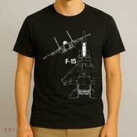F15 Eagle Jet Military Stealth Fighter Jet T-Shirt thumb 3