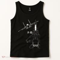 F15 Eagle Jet Military Stealth Fighter Jet Tank Top thumb 2