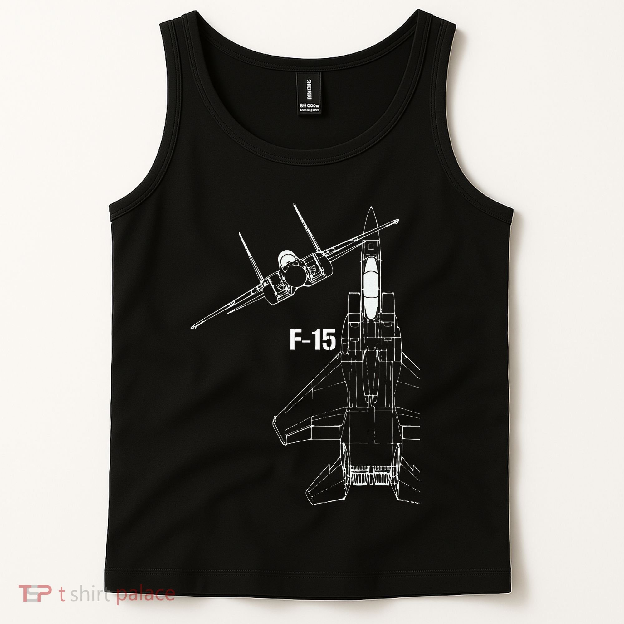 F15 Eagle Jet Military Stealth Fighter Jet Tank Top