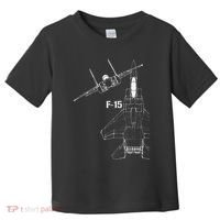 F15 Eagle Jet Military Stealth Fighter Jet Toddler T-Shirt thumb 0