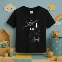 F15 Eagle Jet Military Stealth Fighter Jet Toddler T-Shirt thumb 3