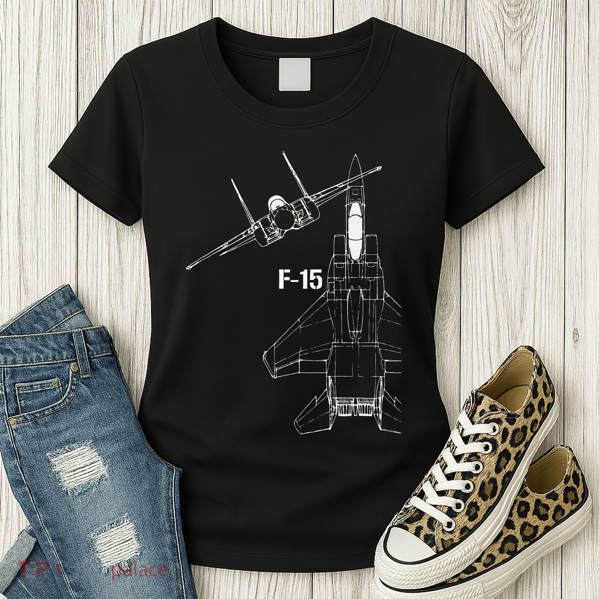F15 Eagle Jet Military Stealth Fighter Jet Women's T-Shirt