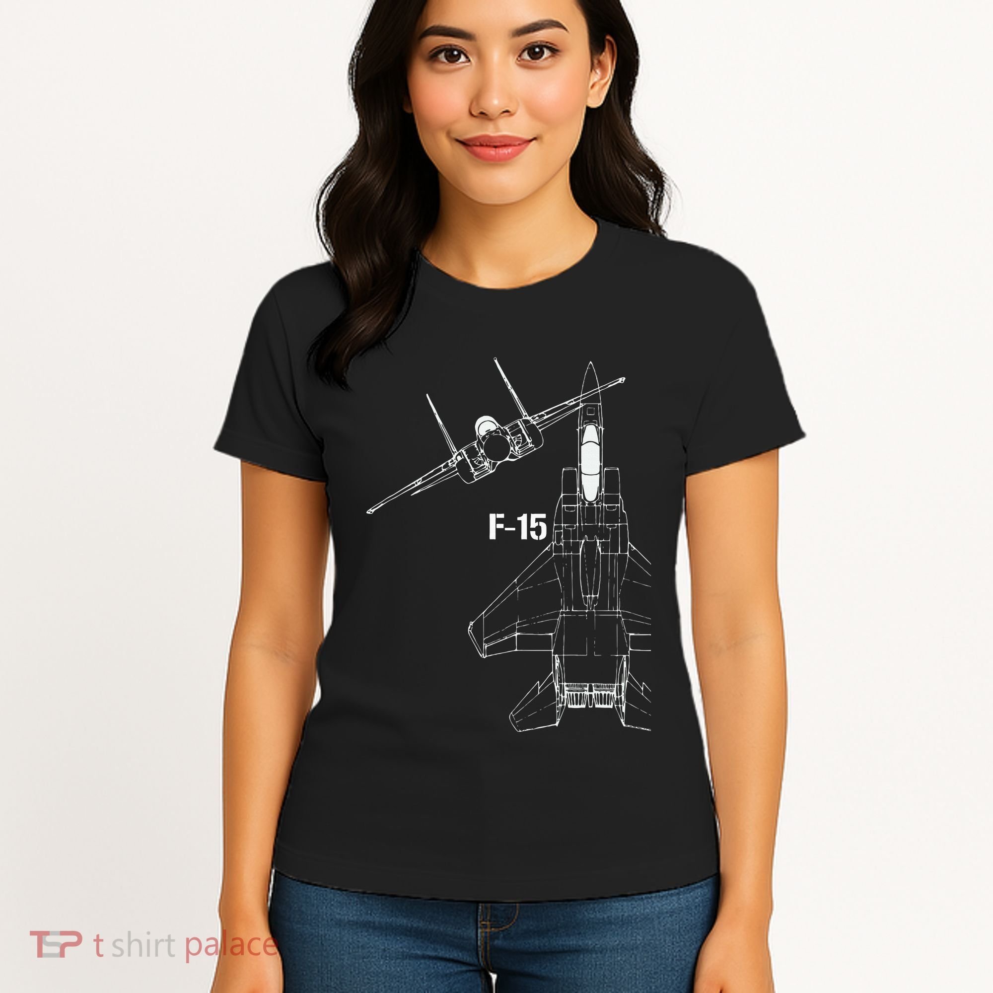 F15 Eagle Jet Military Stealth Fighter Jet Women's T-Shirt