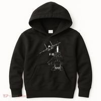F15 Eagle Jet Military Stealth Fighter Jet Kids Hoodie thumb 0