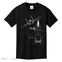 F15 Eagle Jet Military Stealth Fighter Jet Kids T-Shirt thumb 0