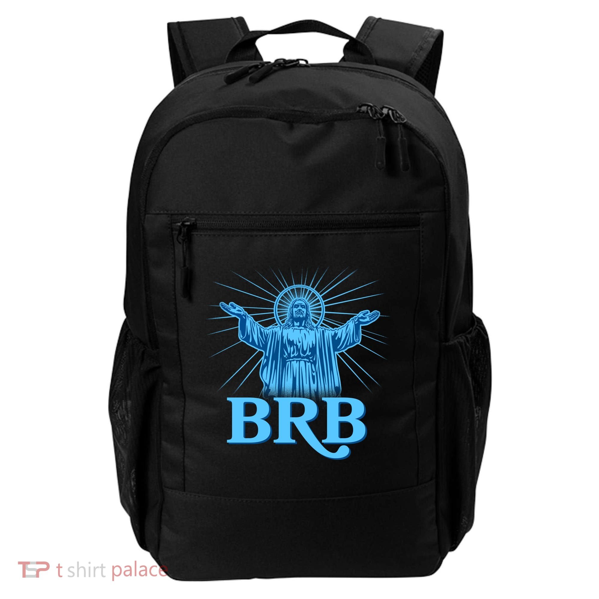 Funny Easter Jesus BRB Be Right Back Backpack